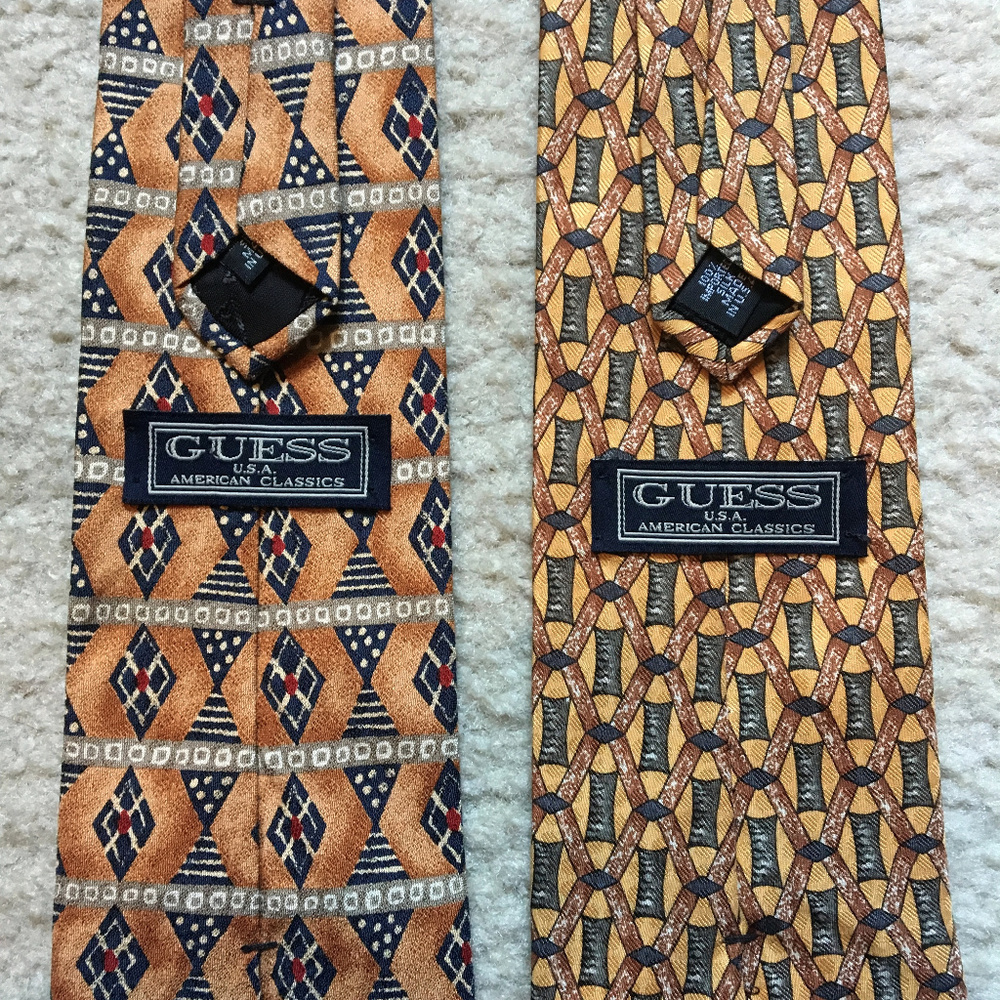2 GUESS USA American Classic Ties - Picture 3 of 8
